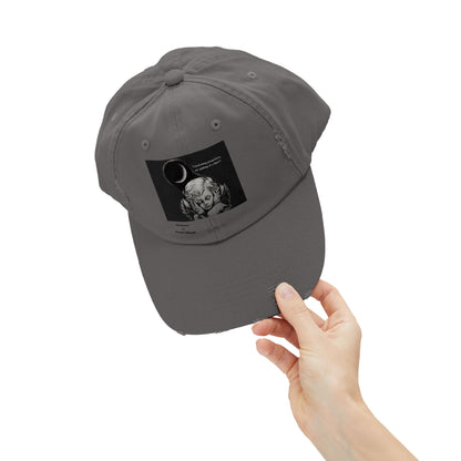 Angel Distressed Cap-Vintage Cotton Baseball Cap