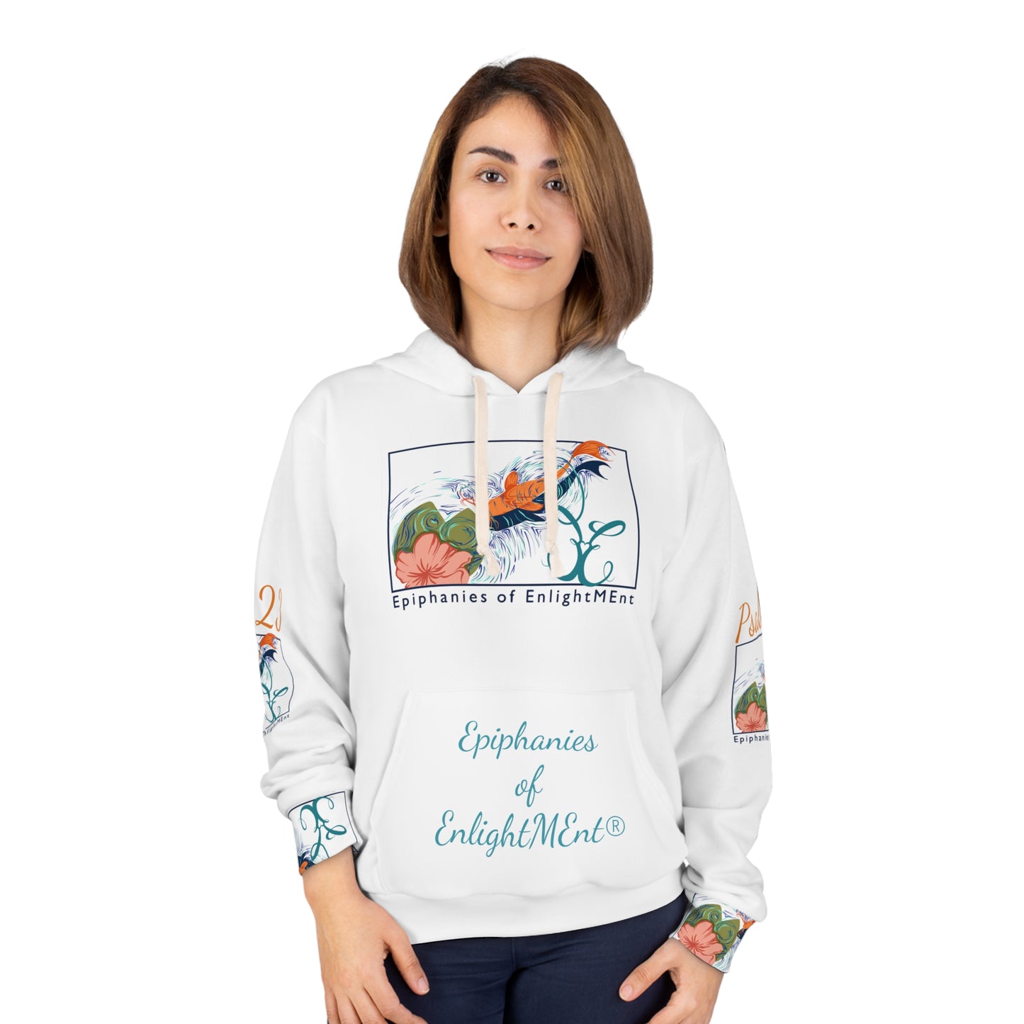 Inspirational Unisex Pullover Hoodie - Epiphanies of EnlightMEnt® with Psalm 23 Design