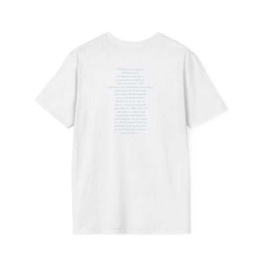Unisex White T-Shirt with Psalm 23