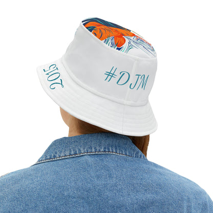 Colorful Koi Fish Bucket Hat with "From" Slogan