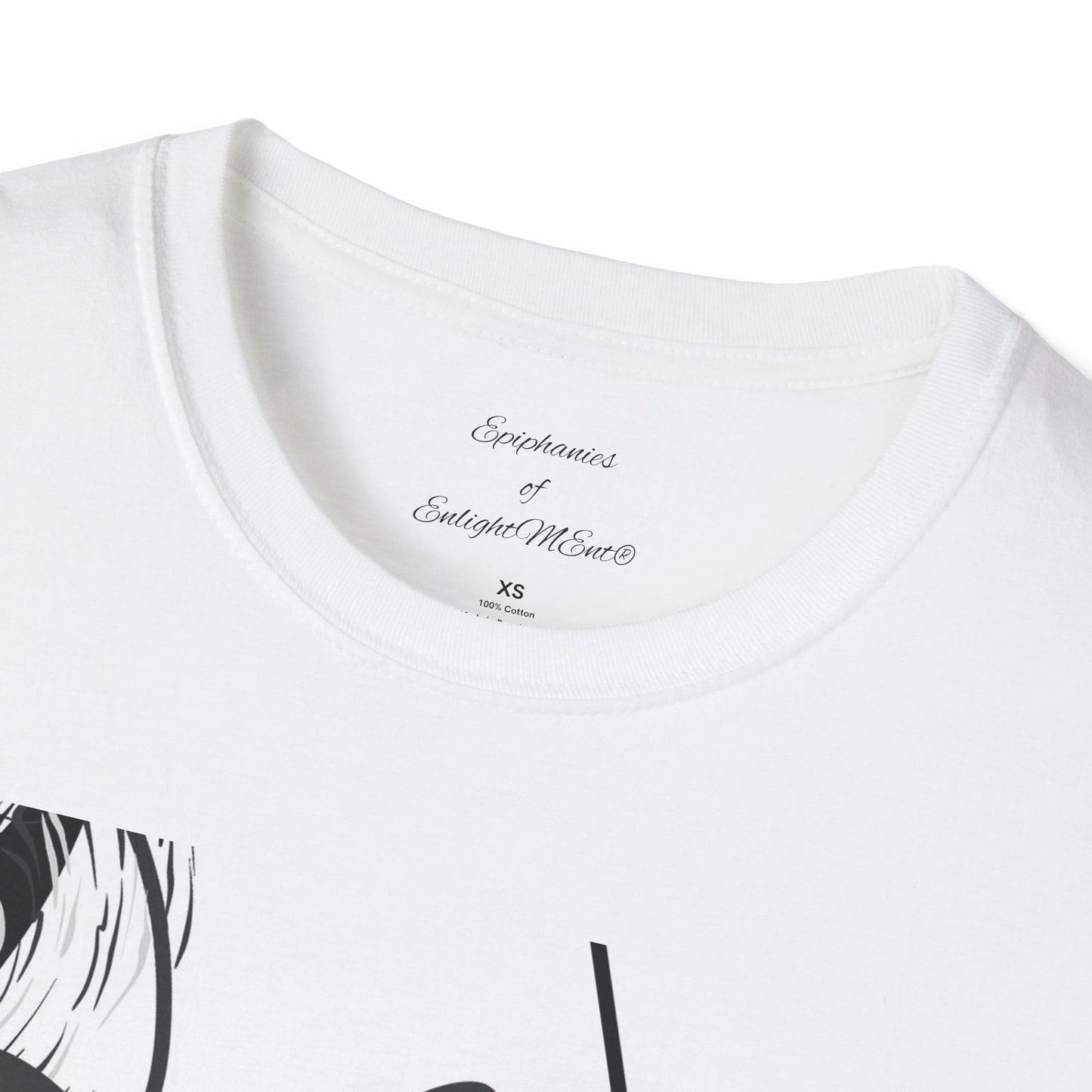 White Koi Fish Unisex T-Shirt - Educate, Empower, Encourage Slogan