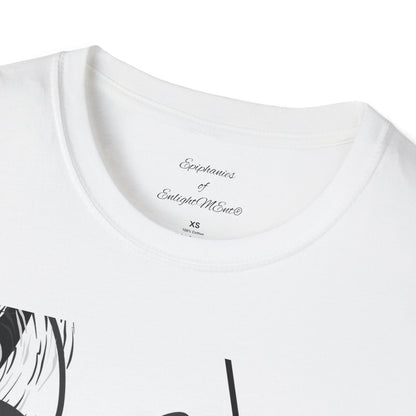 White Koi Fish Unisex T-Shirt - Educate, Empower, Encourage Slogan