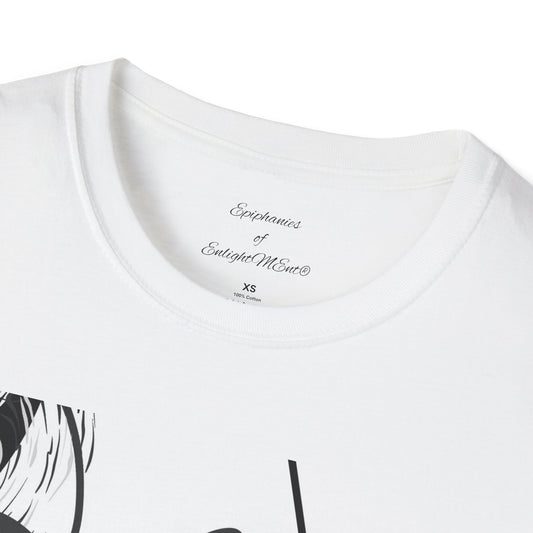 White Koi Fish Unisex T-Shirt - Educate, Empower, Encourage Slogan