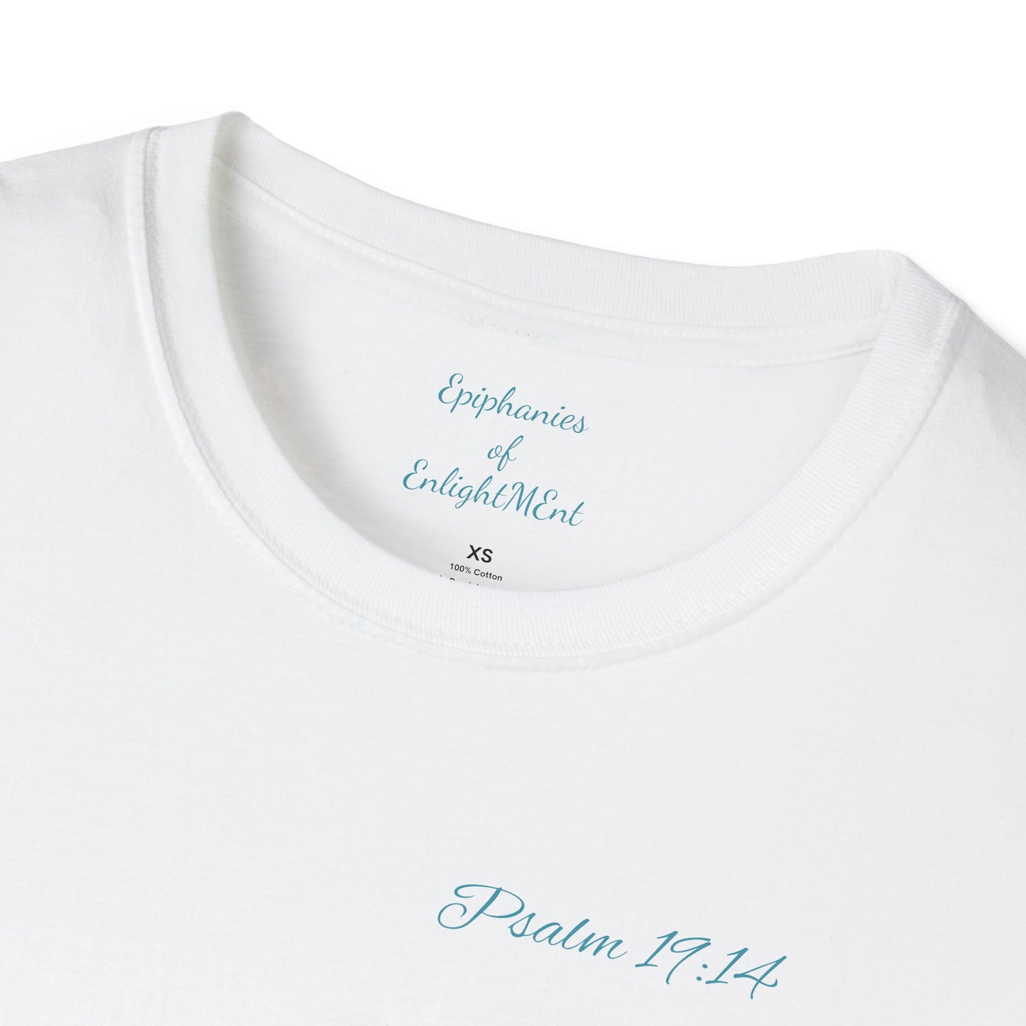 Christian Unisex T-Shirt with Psalm 19:14 and Epiphanies of EnlightMEnt