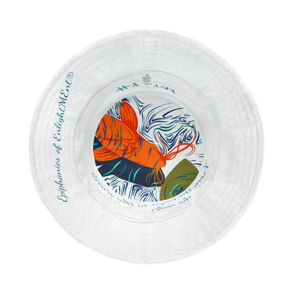 Colorful Koi Fish Bucket Hat with "From" Slogan